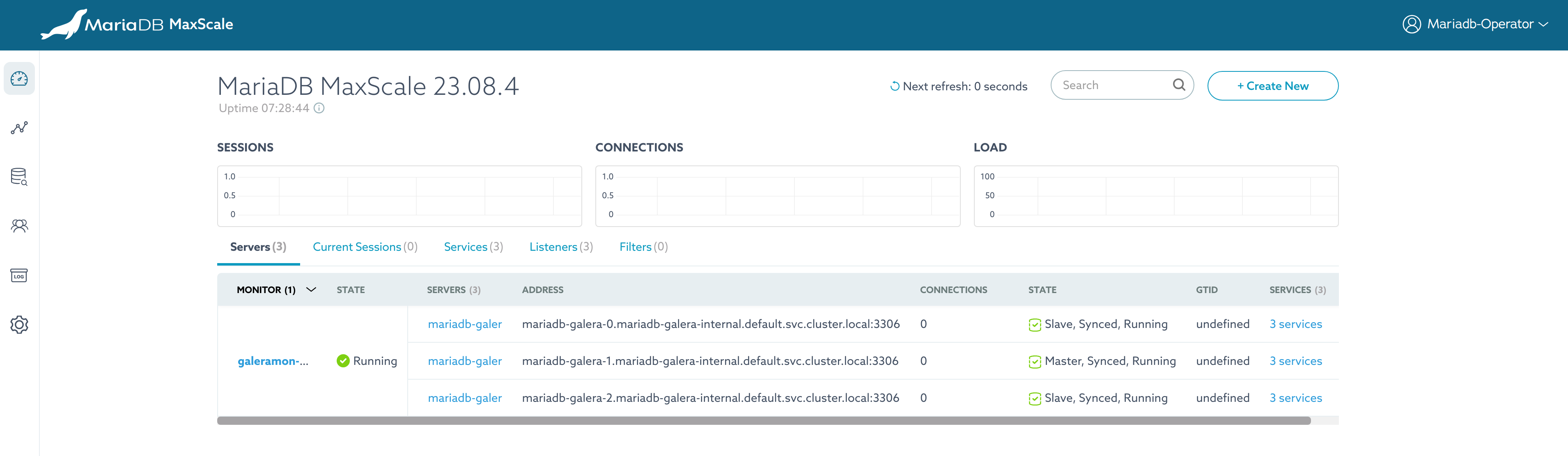 MaxScale GUI